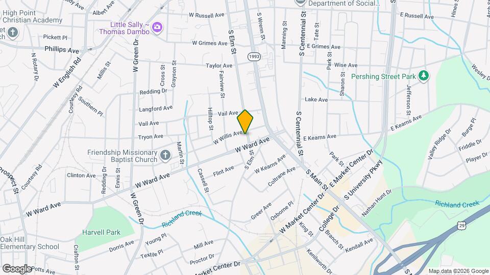 804 S Elm St Mapa y Detalles de la Ubicación