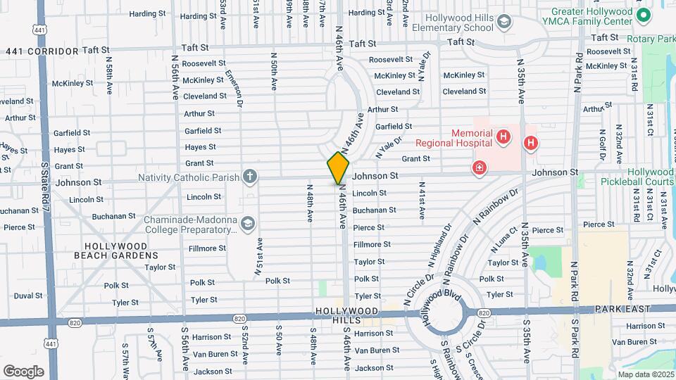 800 N 46th Ave Map and Location Details