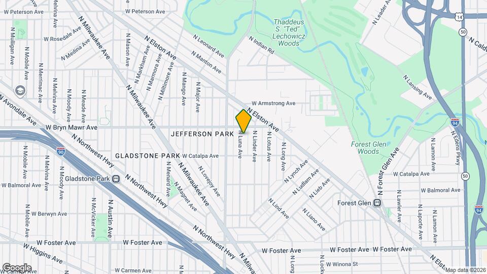 5537 N Luna Ave Map and Location Details