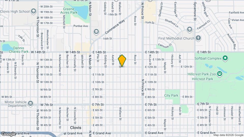 1121 Wallace St Map and Location Details