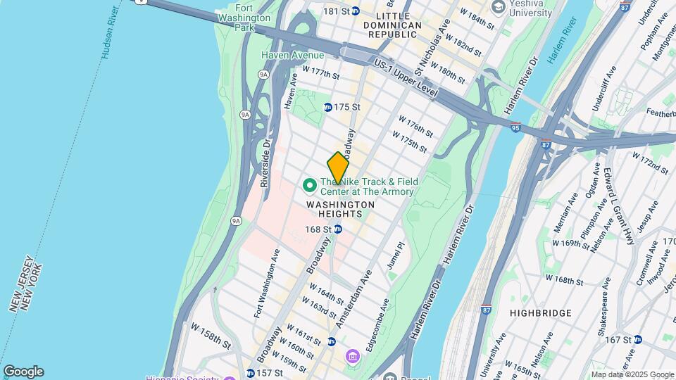 605 W 170th St Map and Location Details
