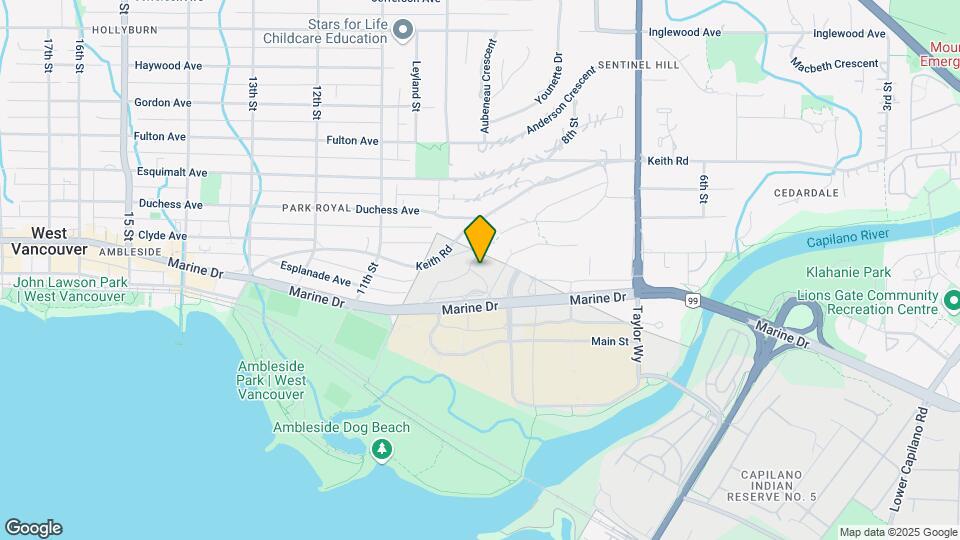 935 Marine Dr Map and Location Details