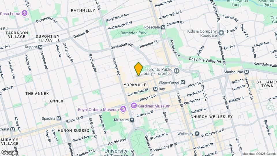 109-119 Scollard St Map and Location Details
