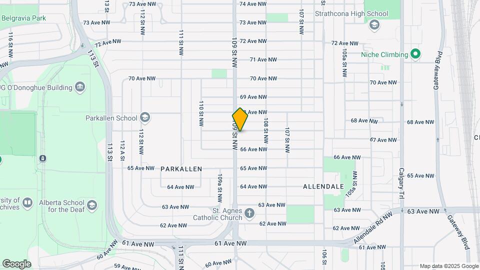 6635 109 St NW Map and Location Details