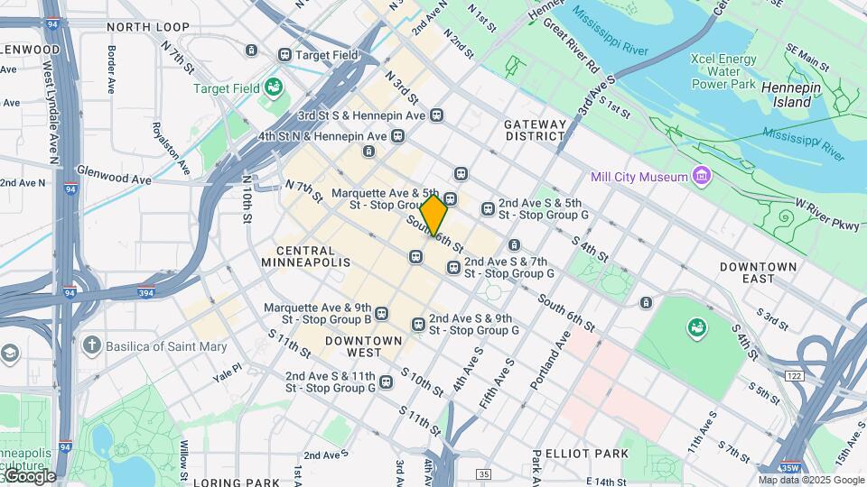 601-607 Marquette Ave Mapa y Detalles de la Ubicación