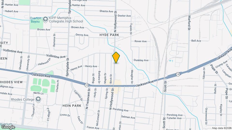 940 N Hollywood St Map and Location Details