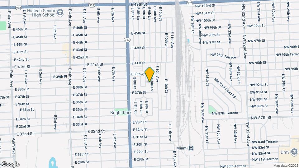 3820 E 9th Ln Map and Location Details