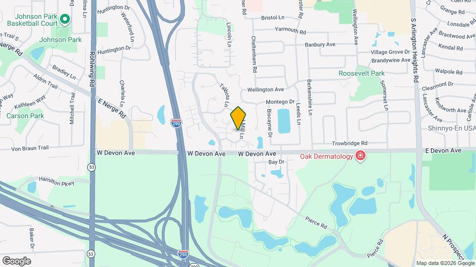 1268 Old Mill Ln Map and Location Details