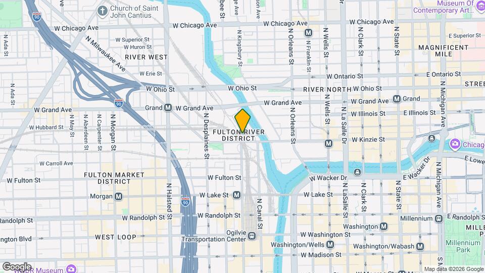 406 N Clinton St, Unit 0713 Map and Location Details