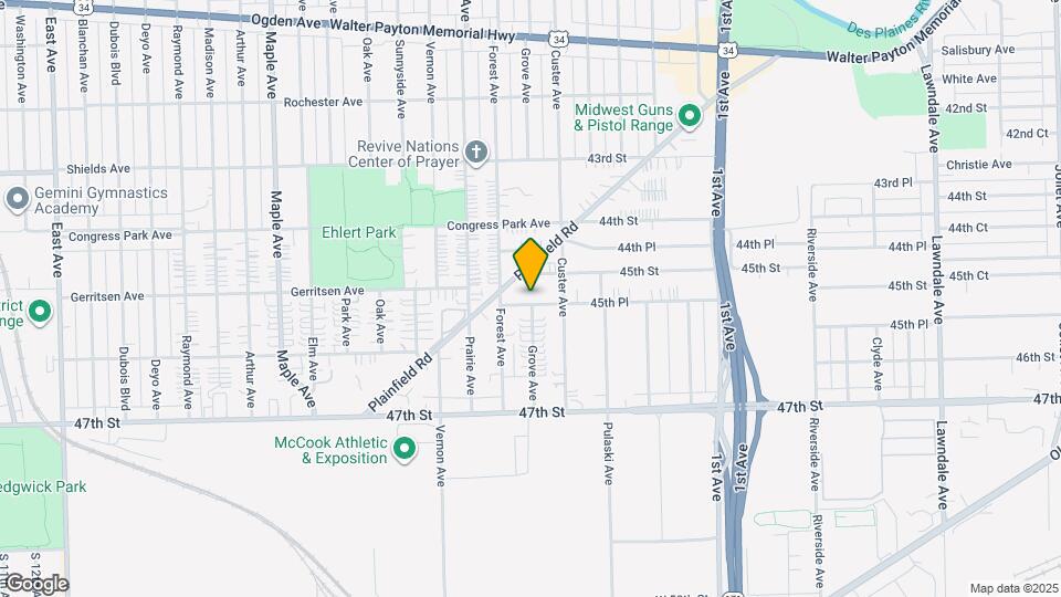 8808 45th Pl Map and Location Details