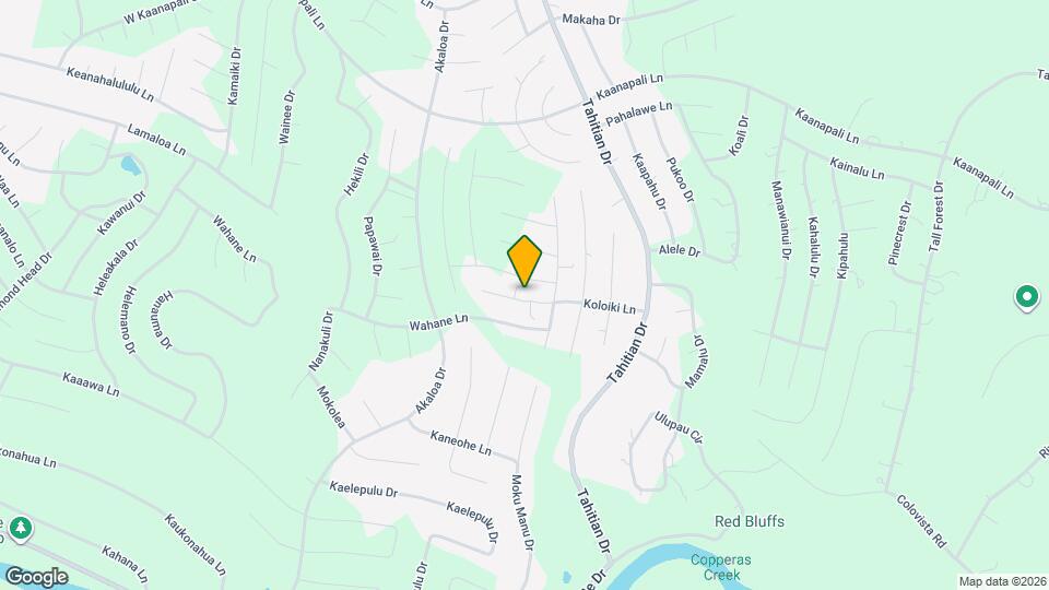 158 Koloiki Ln, Unit B Map and Location Details