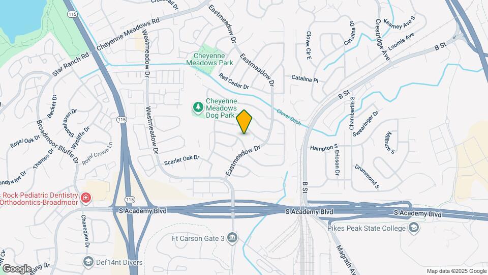 1434 S Canoe Creek Dr Map and Location Details