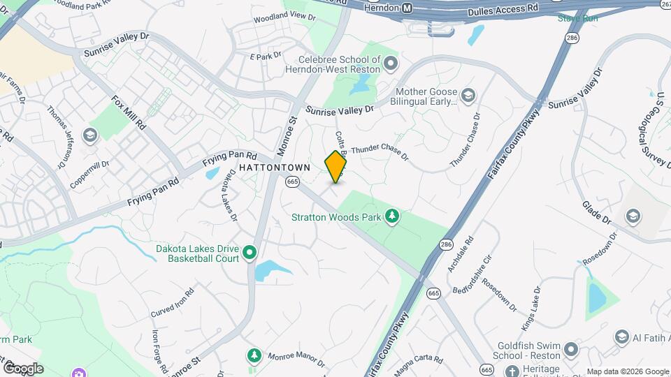 2327 Colts Brook Dr Mapa y Detalles de la Ubicación