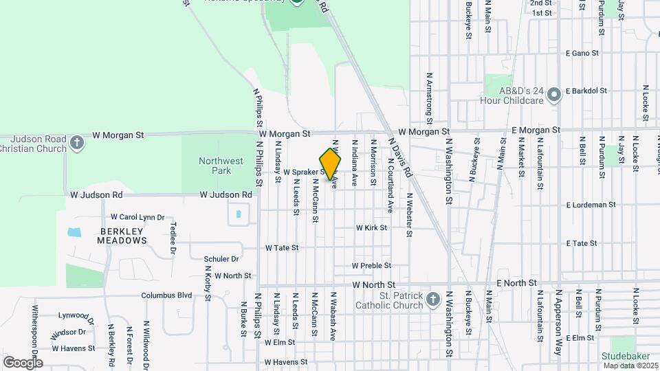 1805 N Wabash Ave Map and Location Details