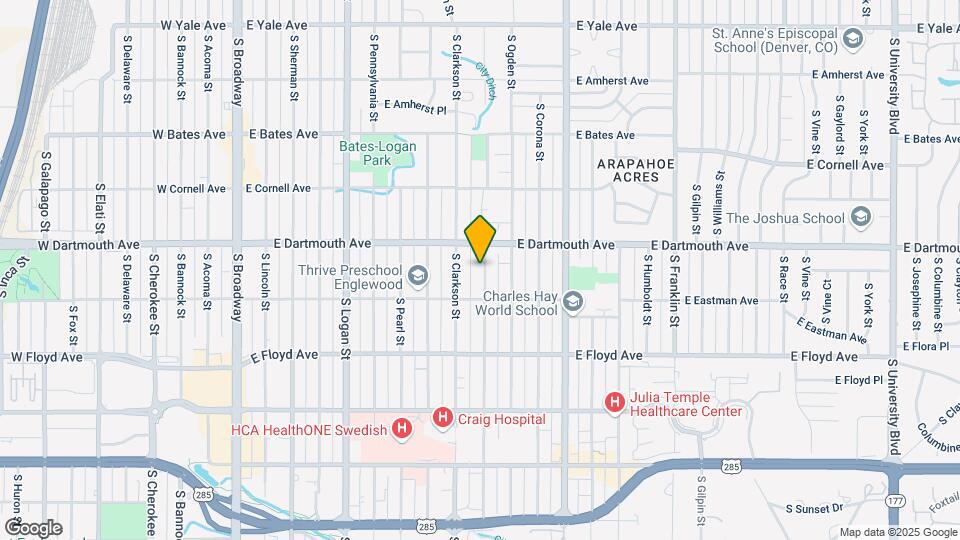 3139 S Emerson St Map and Location Details