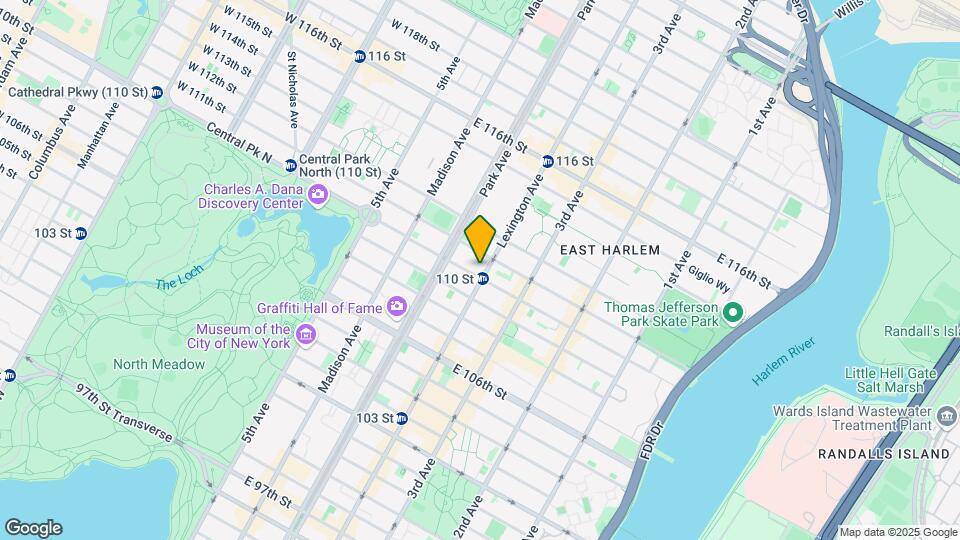 139 E 110th St Mapa y Detalles de la Ubicación