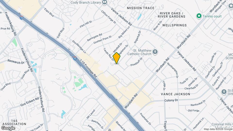 10615 Lands Run St Map and Location Details