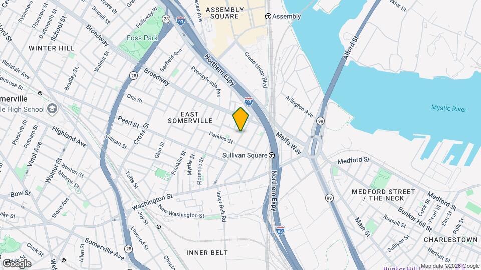 25 Mount Vernon St Map and Location Details