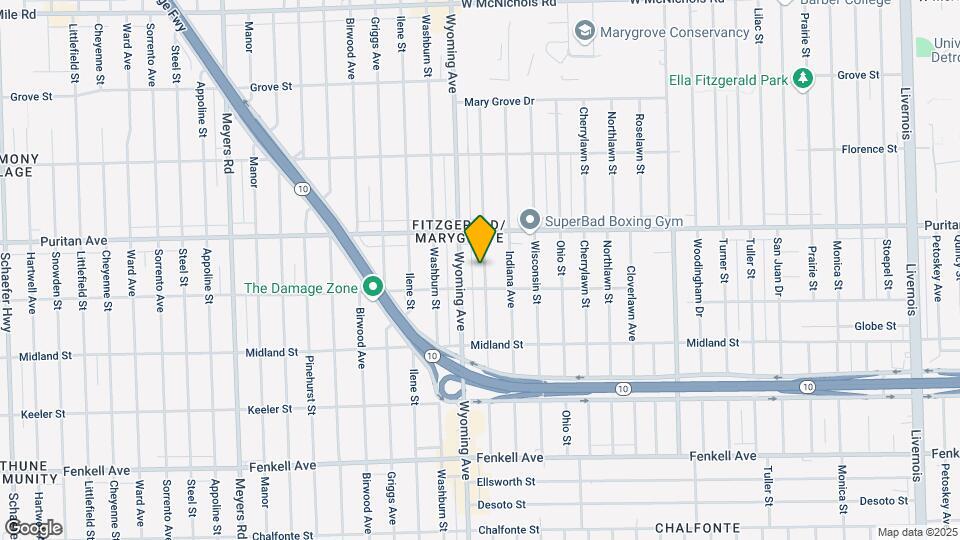 15839 Kentucky St Map and Location Details
