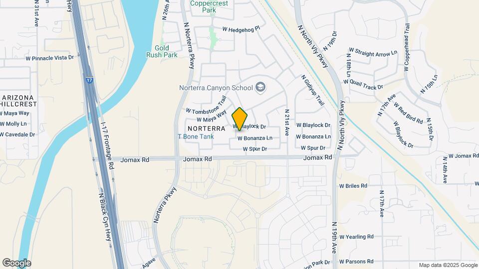 2304 W Bonanza Ln Map and Location Details