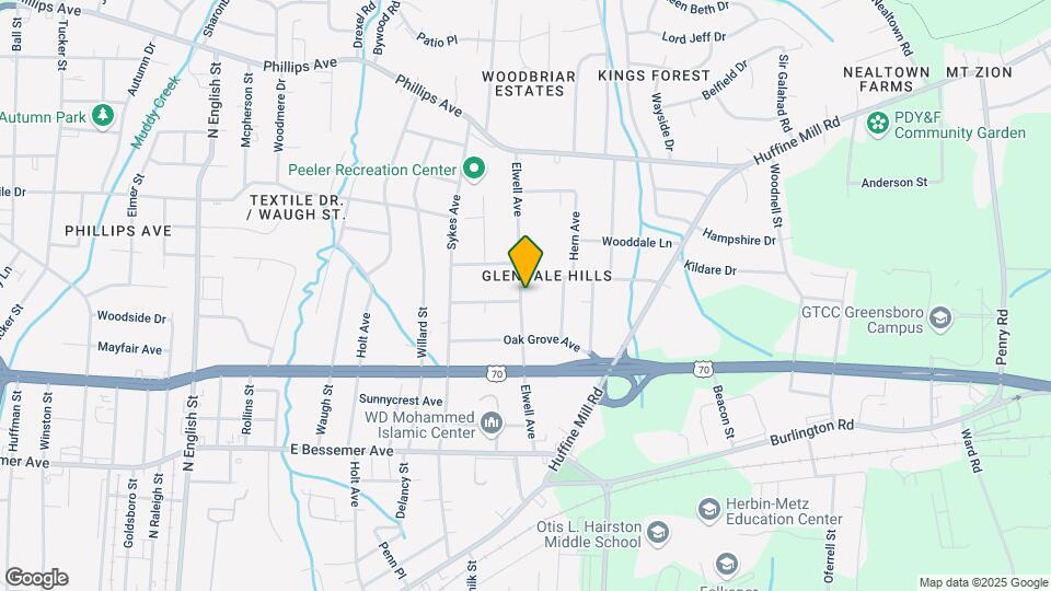 1002 Elwell Ave-Unit -Apt.B Map and Location Details
