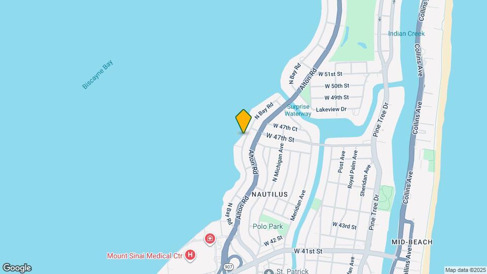 4640 N Bay Rd Map and Location Details
