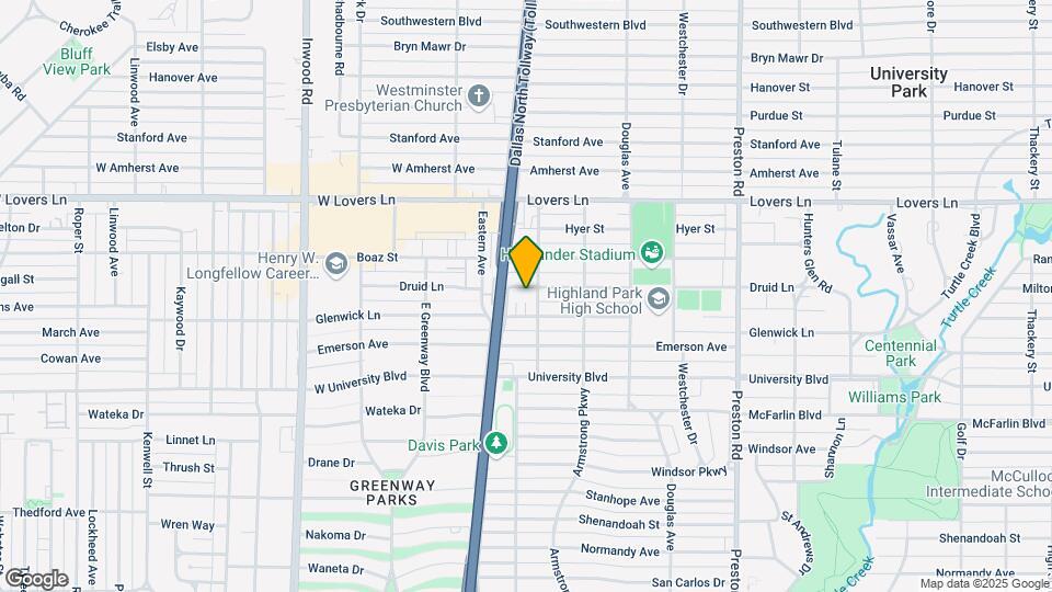 4501 Druid Ln Map and Location Details