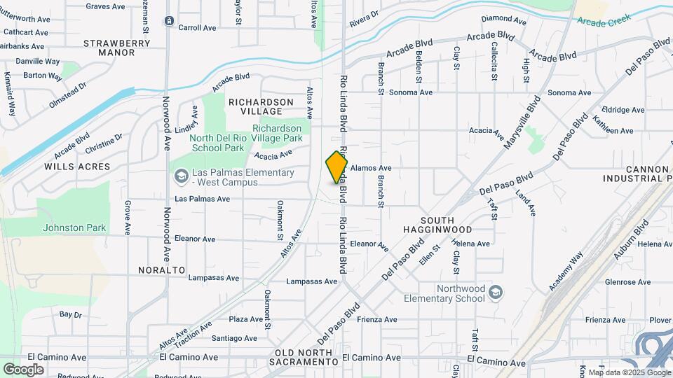 2825-2827 Rio Linda Blvd Map and Location Details