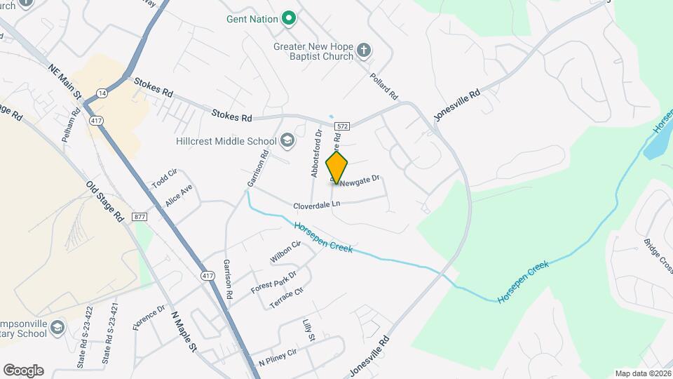 100 Newgate Dr Mapa y Detalles de la Ubicación