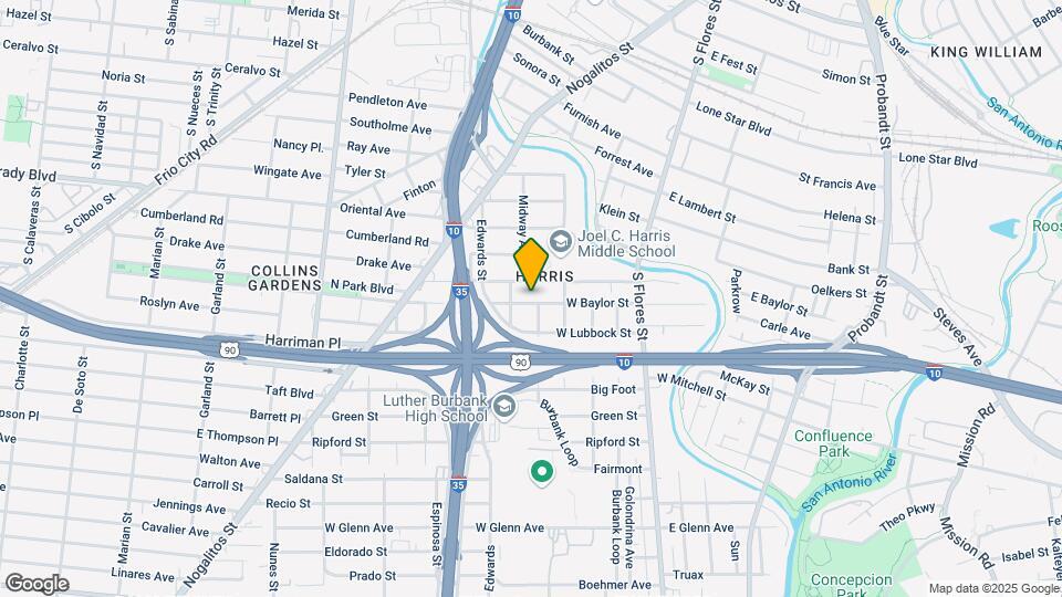 435 W Baylor St Map and Location Details