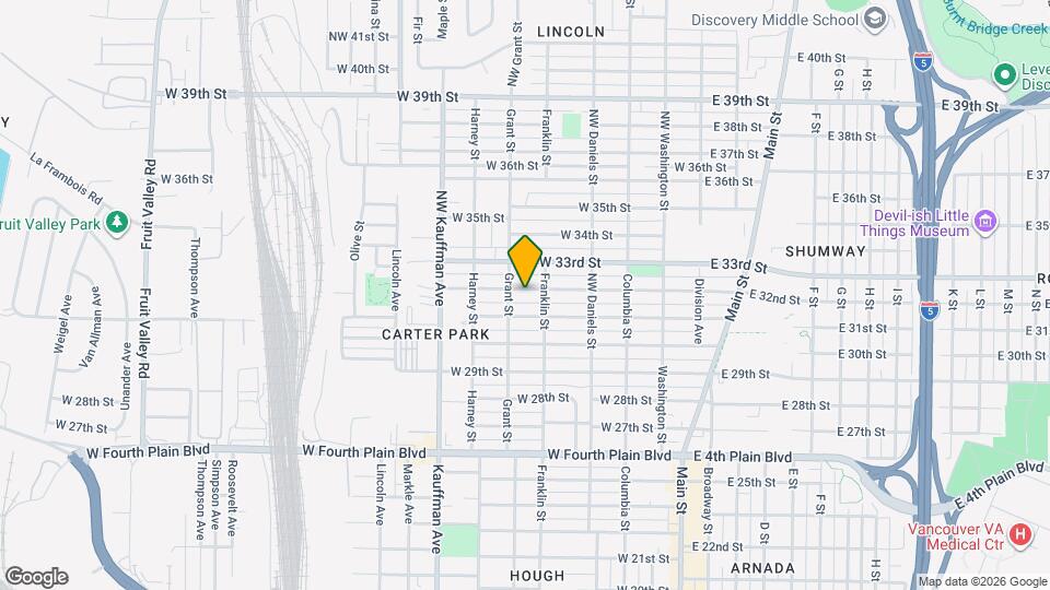 611 W 32nd St Map and Location Details