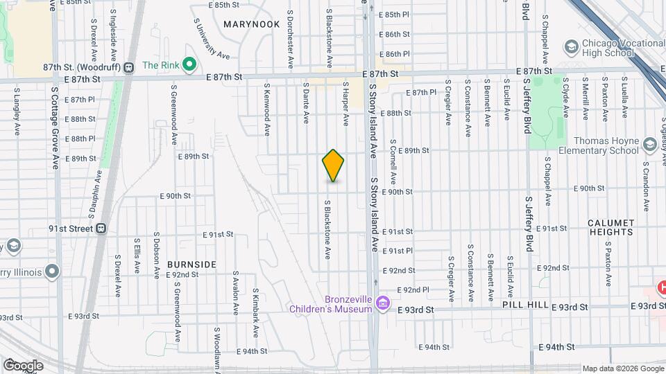 8949 S Blackstone Ave Map and Location Details