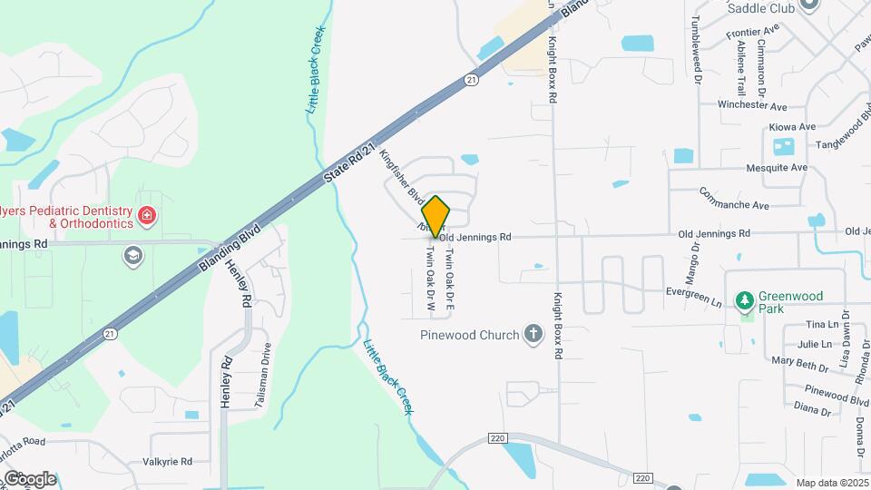 1591 Twin Oak Dr W Mapa y Detalles de la Ubicación