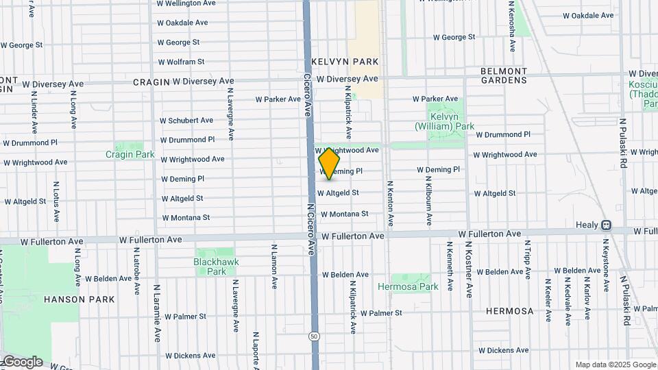 4734 W Altgeld St Map and Location Details