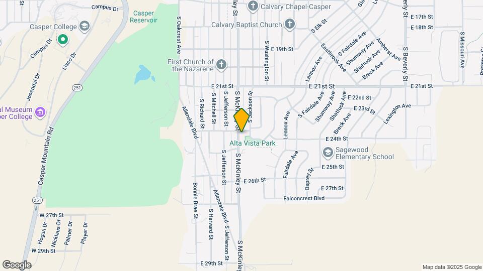 2321 S McKinley St Map and Location Details