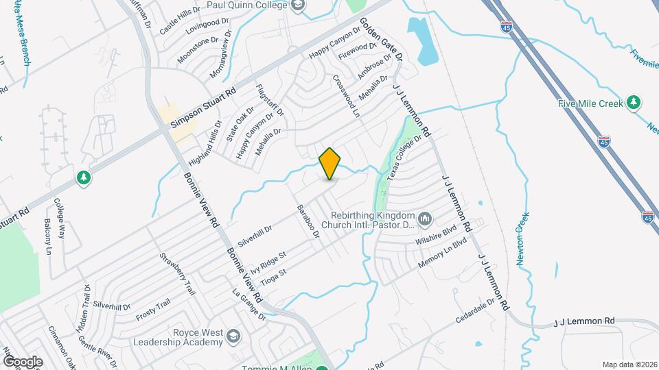 4207 Silverhill Dr Map and Location Details