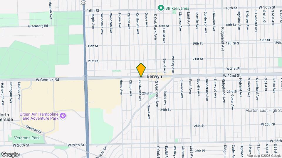 6845-6847 W Cermak Rd Mapa y Detalles de la Ubicación