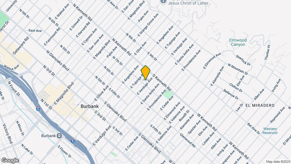 707 E Verdugo Ave Mapa y Detalles de la Ubicación