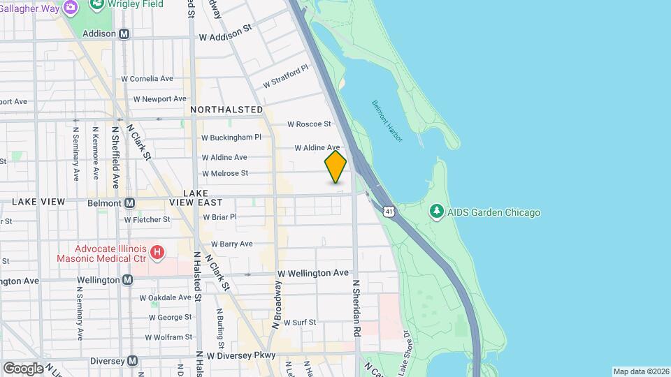 426 W Belmont Ave Map and Location Details