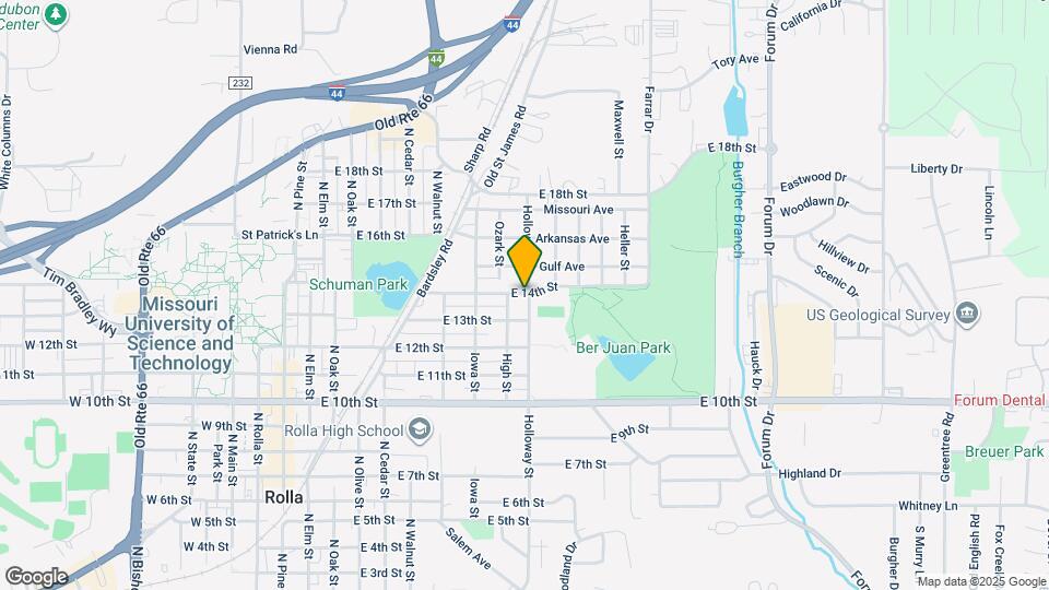 806 E 14th St Map and Location Details