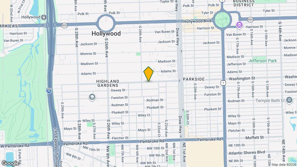 2318 Washington St Map and Location Details