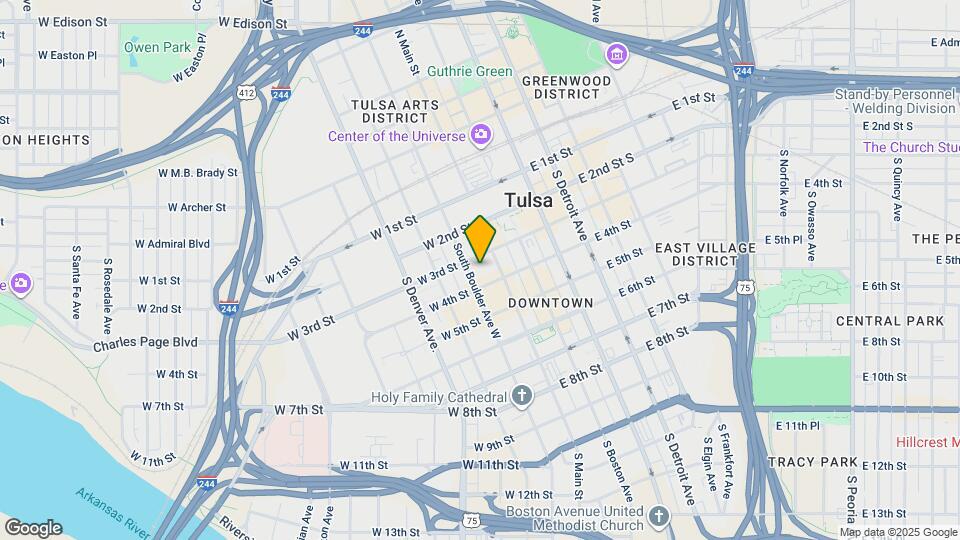 309 S Boulder Ave Map and Location Details