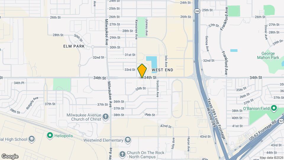 3402 Justice Ave Map and Location Details