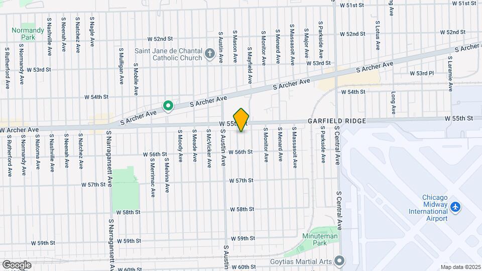 5527 S Mason Ave Map and Location Details