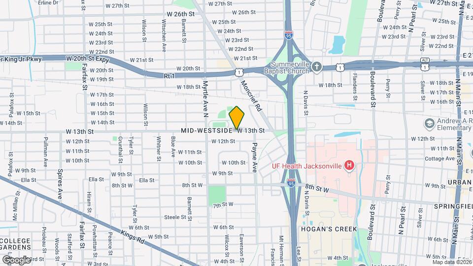 1162 W 13th St Map and Location Details