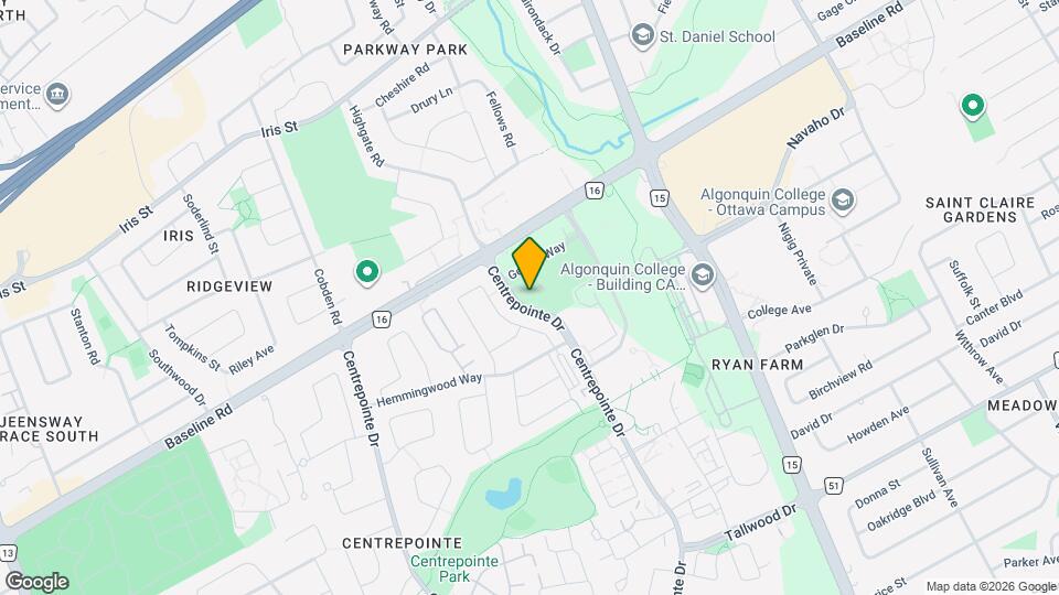 Centrepointe Union Map and Location Details