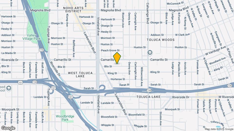 10837 Blix St Map and Location Details