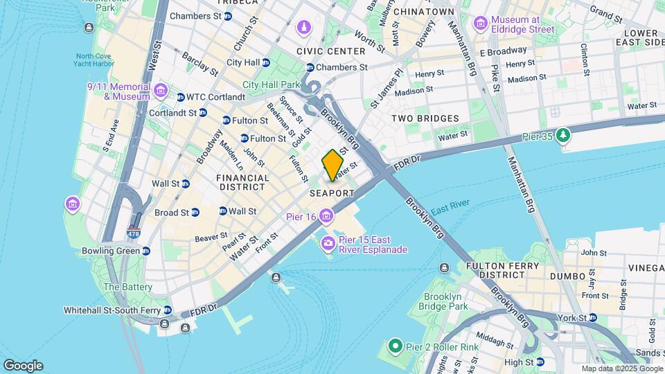 136 Beekman St Mapa y Detalles de la Ubicación