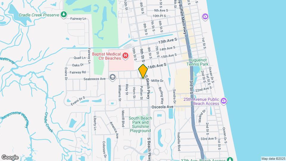 972 Seabreeze Ave Map and Location Details