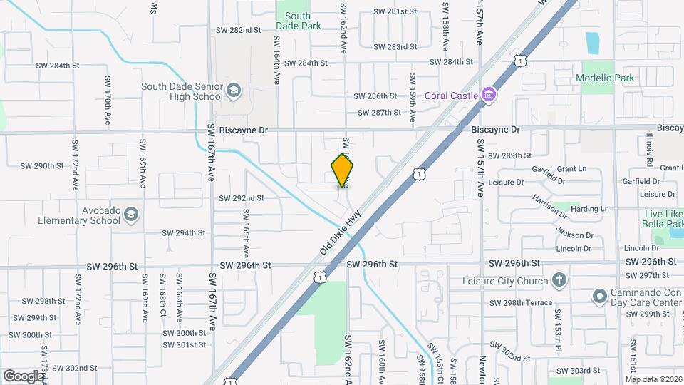 29195 SW 162nd Ct Map and Location Details